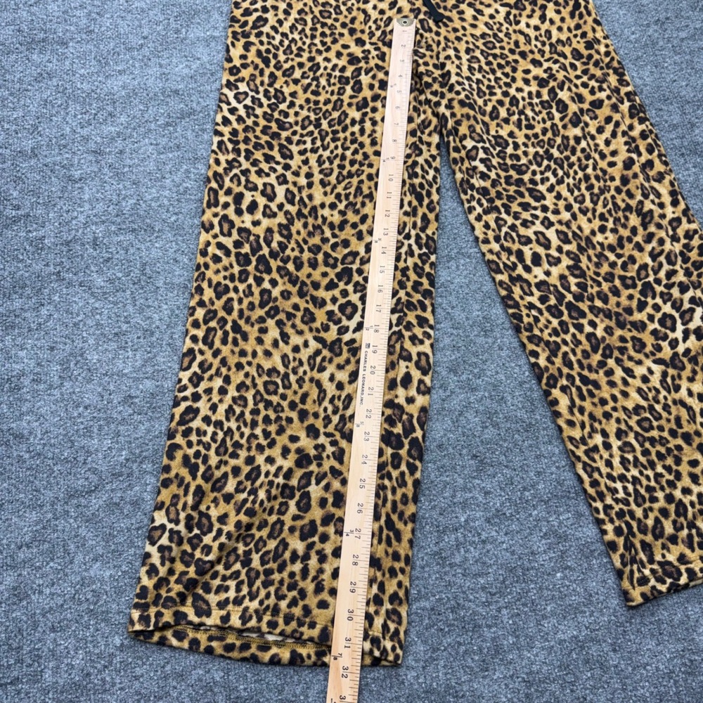 Lauren Ralph Lauren Womens Black Leopard Print RLL Logo Lounge Set Medium - Picture 9 of 13
